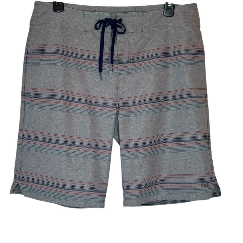 TRAVIS MATHEW 10" Surf and Board Shorts in Grey Men's 34 Waist